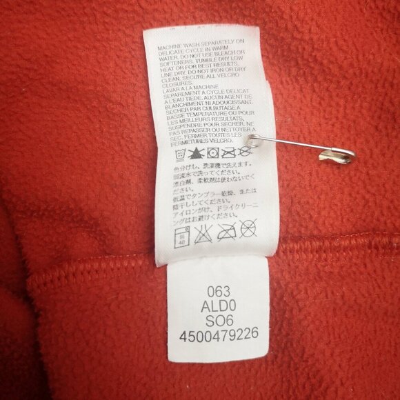 The North Face TKA100 Men's Size Large Red 1/4 Zip Fleece Sweat Shirt - Picture 8 of 12